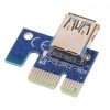 کابل رایزر گرافیک مدل ۰۰۹S طلایی (تبدیل PCI EXPRESS X1 به X16)