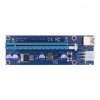 کابل رایزر گرافیک مدل ۰۰۹S طلایی (تبدیل PCI EXPRESS X1 به X16)