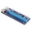 کابل رایزر گرافیک مدل ۰۰۹S طلایی (تبدیل PCI EXPRESS X1 به X16)