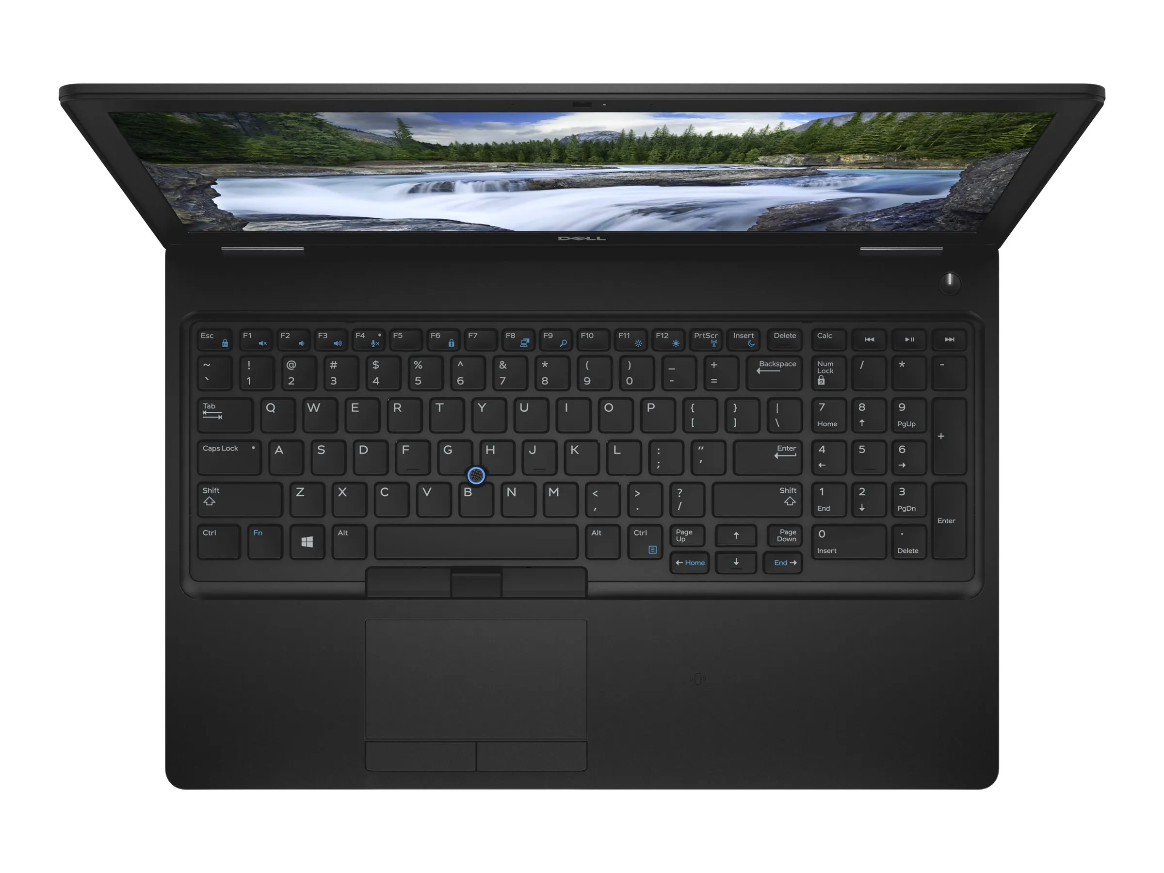 نمای بالایی کیبورد لپ تاپ Dell Latitude 5591